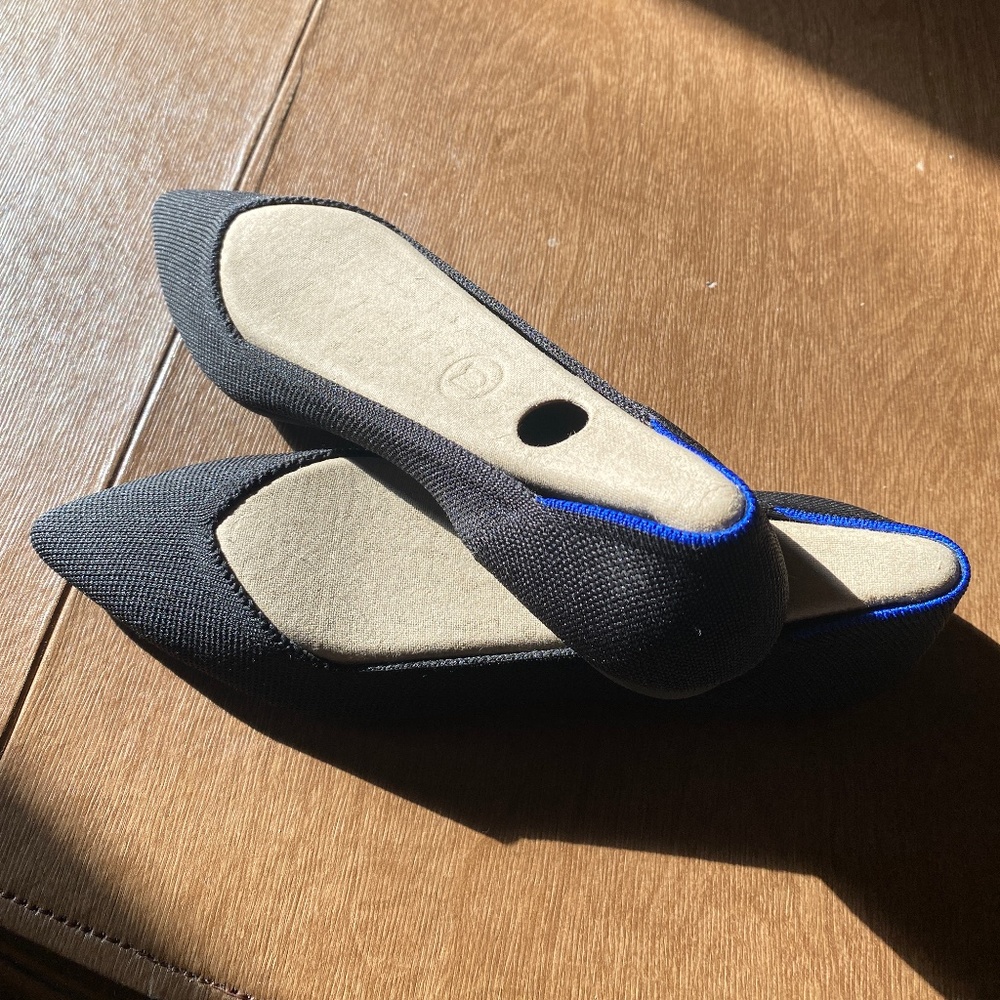 Rothy’s Pointy Black Flats